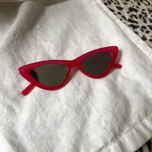 Adam Selman x Le Specs (no box) Last Lolita Sunglasses in Red